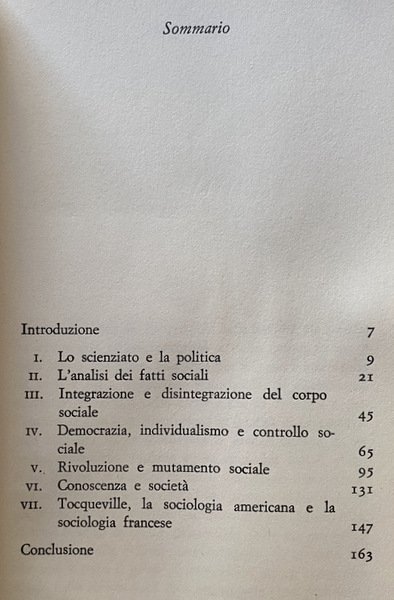 LA SOCIOLOGIA DI TOCQUEVILLE. DEMOCRAZIA E SOCIETÀ MODERNA