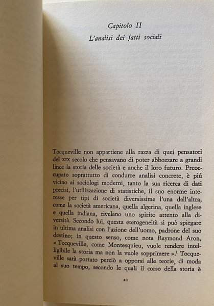 LA SOCIOLOGIA DI TOCQUEVILLE. DEMOCRAZIA E SOCIETÀ MODERNA