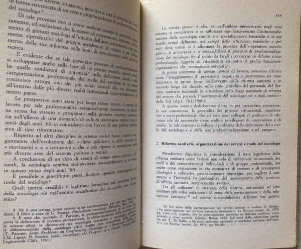 LA SOCIOLOGIA SANITARIA. DALLA SOCIOLOGIA DELLA MEDICINA ALLA SOCIOLOGIA DELLA …