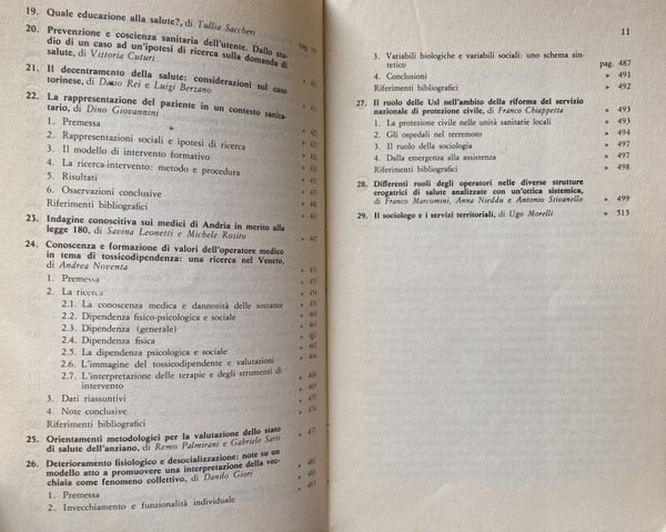 LA SOCIOLOGIA SANITARIA. DALLA SOCIOLOGIA DELLA MEDICINA ALLA SOCIOLOGIA DELLA …