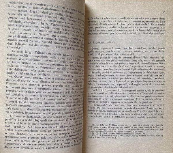 LA SOCIOLOGIA SANITARIA. DALLA SOCIOLOGIA DELLA MEDICINA ALLA SOCIOLOGIA DELLA …
