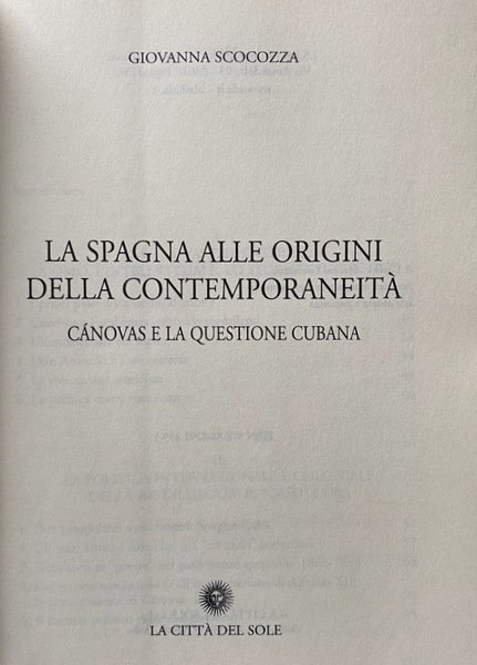 LA SPAGNA ALLE ORIGINI DELLA CONTEMPORANEITÀ. CÁNOVAS (CANOVAS, CÀNOVAS) E …
