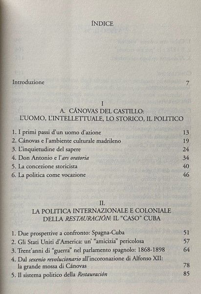 LA SPAGNA ALLE ORIGINI DELLA CONTEMPORANEITÀ. CÁNOVAS (CANOVAS, CÀNOVAS) E …