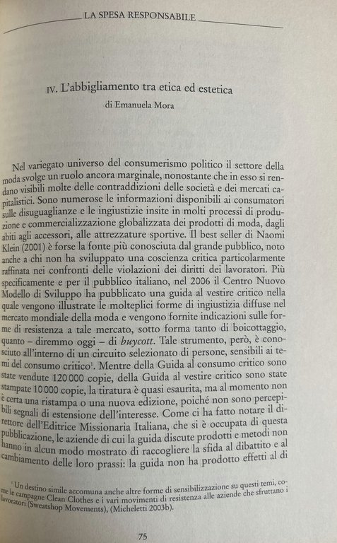 LA SPESA RESPONSABILE. IL CONSUMO BIOLOGICO E SOLIDALE.