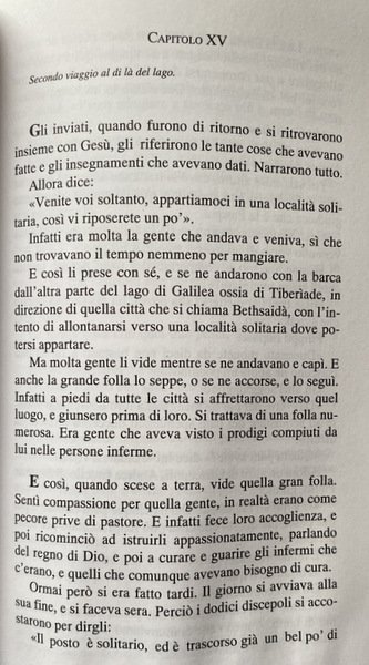 LA STORIA DI GESÙ FORMATA DAL TESTO DEI QUATTRO VANGELI …