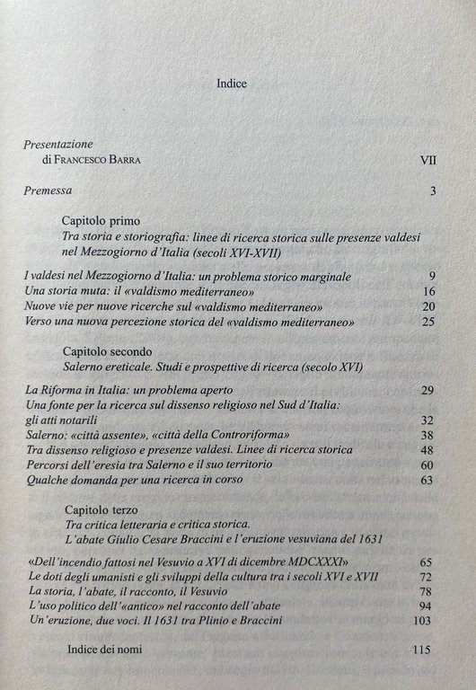 LA STORIA E LA CHIESA (SECOLI XVI-XVII). RICERCHE E LETTURE …