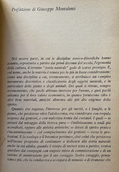 LA STORIA NATURALE. NATURA E METODI DI UNA DISCIPLINA