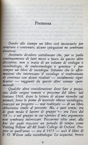 LA STRATEGIA DEL GENE. BISOGNI E SISTEMA SOCIALE