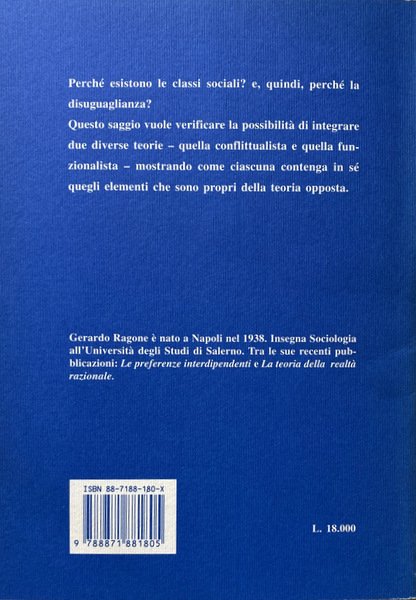 LA STRATIFICAZIONE IMPERFETTA. SAGGIO SULLA TEORIA DELLA DISUGUAGLIANZA SOCIALE