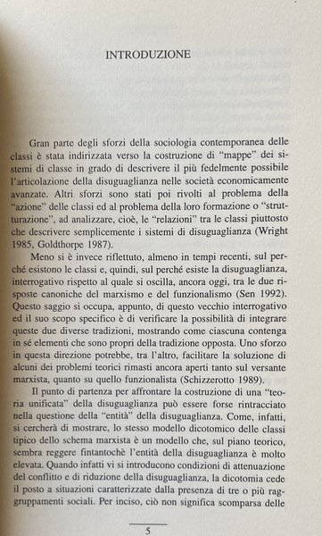 LA STRATIFICAZIONE IMPERFETTA. SAGGIO SULLA TEORIA DELLA DISUGUAGLIANZA SOCIALE