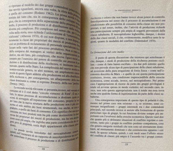 LA STRATIFICAZIONE IMPERFETTA. SAGGIO SULLA TEORIA DELLA DISUGUAGLIANZA SOCIALE