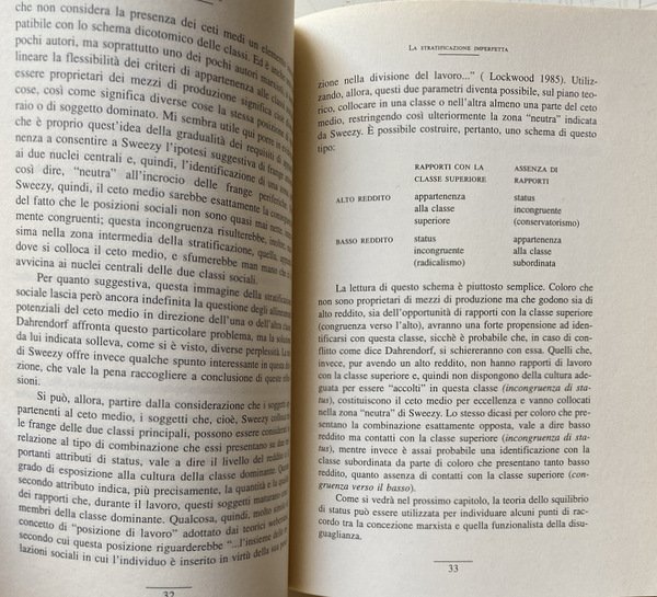 LA STRATIFICAZIONE IMPERFETTA. SAGGIO SULLA TEORIA DELLA DISUGUAGLIANZA SOCIALE