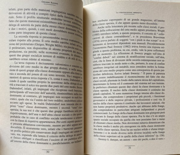 LA STRATIFICAZIONE IMPERFETTA. SAGGIO SULLA TEORIA DELLA DISUGUAGLIANZA SOCIALE