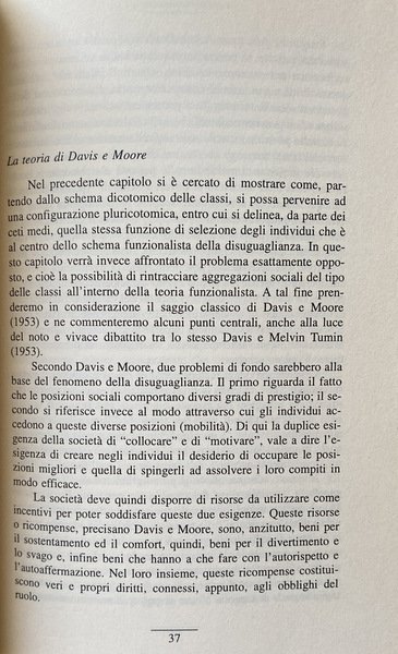 LA STRATIFICAZIONE IMPERFETTA. SAGGIO SULLA TEORIA DELLA DISUGUAGLIANZA SOCIALE