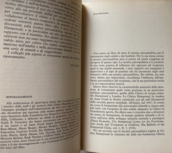 LA TECNICA DELLA PSICOANALISI PSICANALISI INFANTILE. SEMINARI CON ANNA FREUD