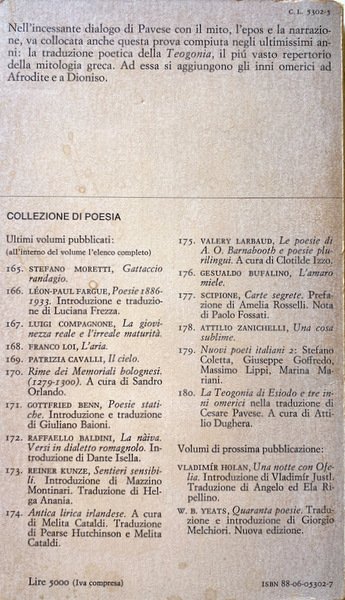 LA TEOGONIA DI ESIODO E TRE INNI OMERICI NELLA TRADUZIONE …