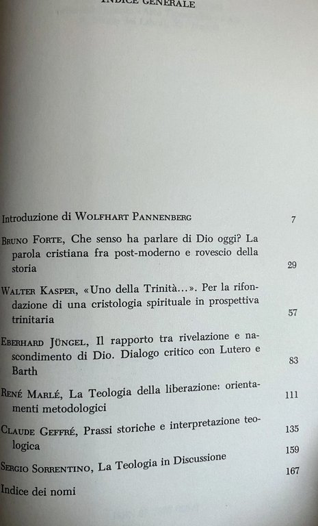 LA TEOLOGIA IN DISCUSSIONE. ATTI DEL CONVEGNO 1-12 DICEMBRE 1986. … | Immagine Gallery 14