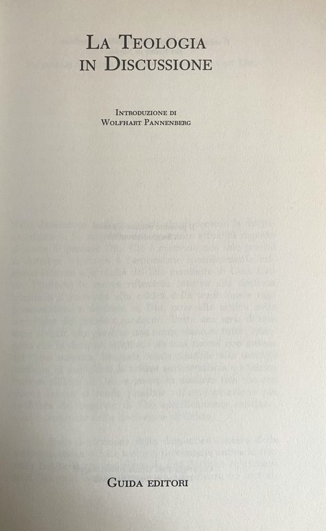 LA TEOLOGIA IN DISCUSSIONE. ATTI DEL CONVEGNO 1-12 DICEMBRE 1986. … | Immagine Gallery 6
