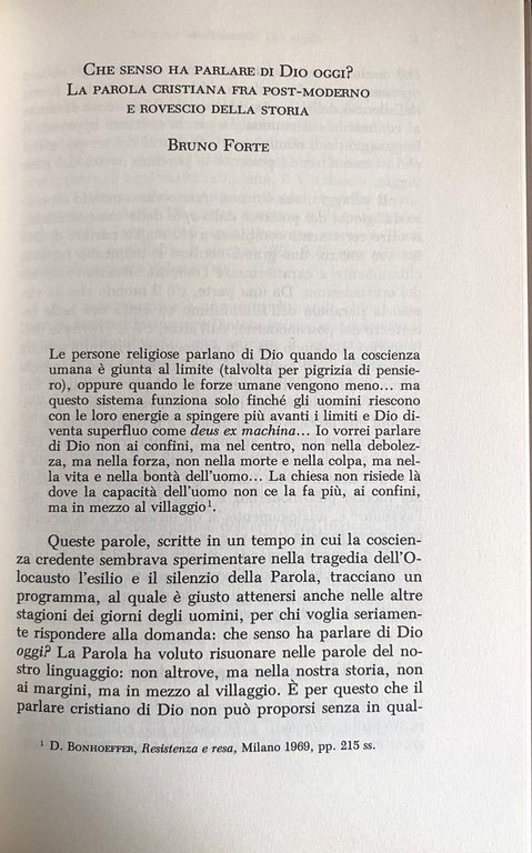 LA TEOLOGIA IN DISCUSSIONE. ATTI DEL CONVEGNO 1-12 DICEMBRE 1986. … | Immagine Gallery 8