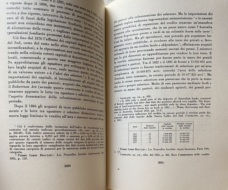 LA TEORIA ECONOMICA DELLA COLONIZZAZIONE