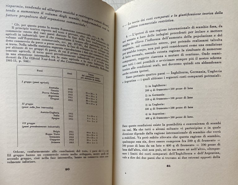 LA TEORIA ECONOMICA DELLA COLONIZZAZIONE