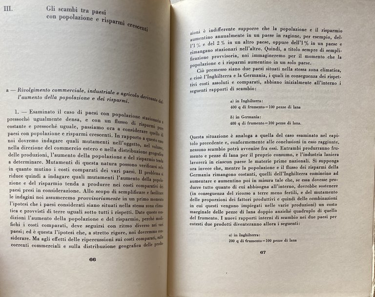 LA TEORIA ECONOMICA DELLA COLONIZZAZIONE