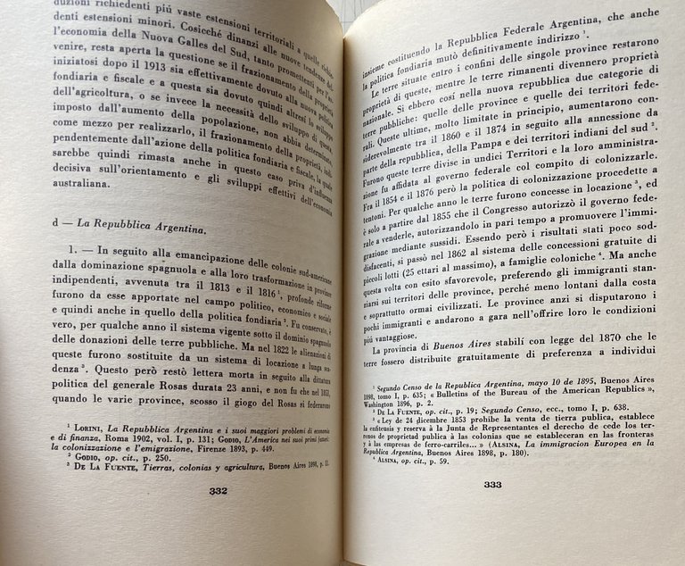 LA TEORIA ECONOMICA DELLA COLONIZZAZIONE