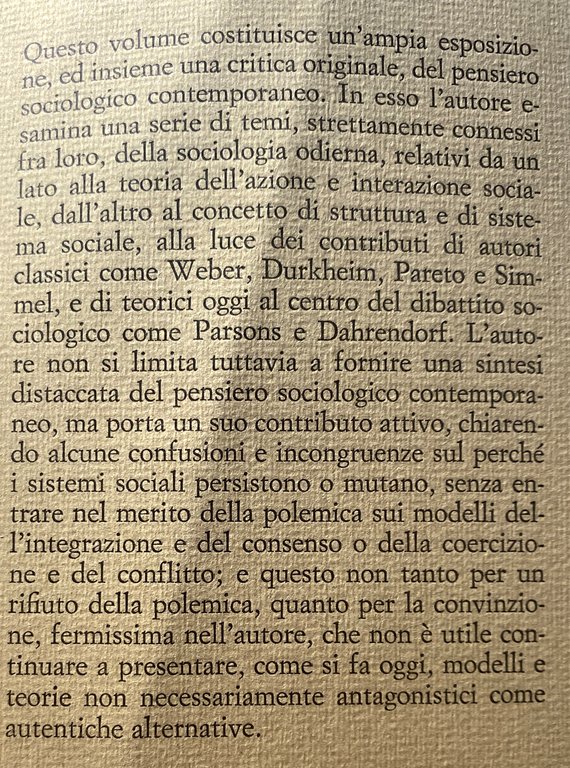 LA TEORIA SOCIOLOGICA CONTEMPORANEA