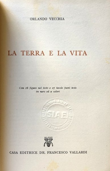 LA TERRA E LA VITA