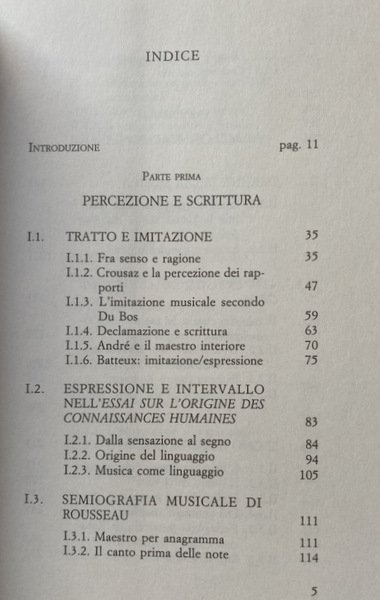 LA TRACCIA DEL SUONO. ESPRESSIONE E INTERVALLO NELL'ESTETICA ILLUMINISTA