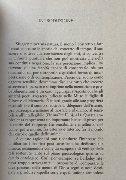 LA TRACCIA DEL SUONO. ESPRESSIONE E INTERVALLO NELL'ESTETICA ILLUMINISTA