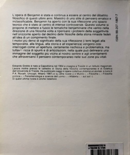 LA TRADIZIONE DEL FUTURO