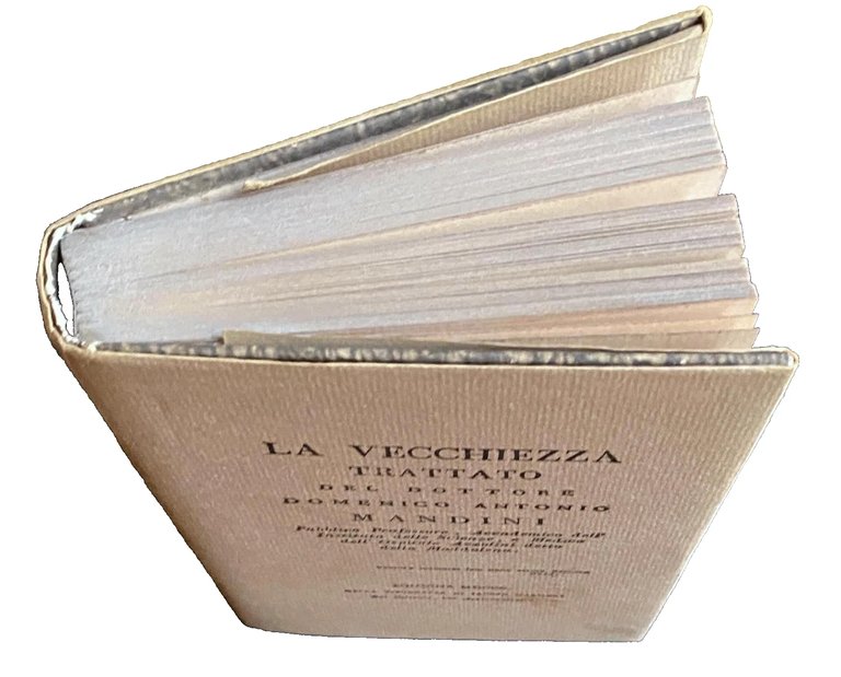 LA VECCHIEZZA. TRATTATO DEL DOTTORE DOMENICO ANTONIO MANDINI