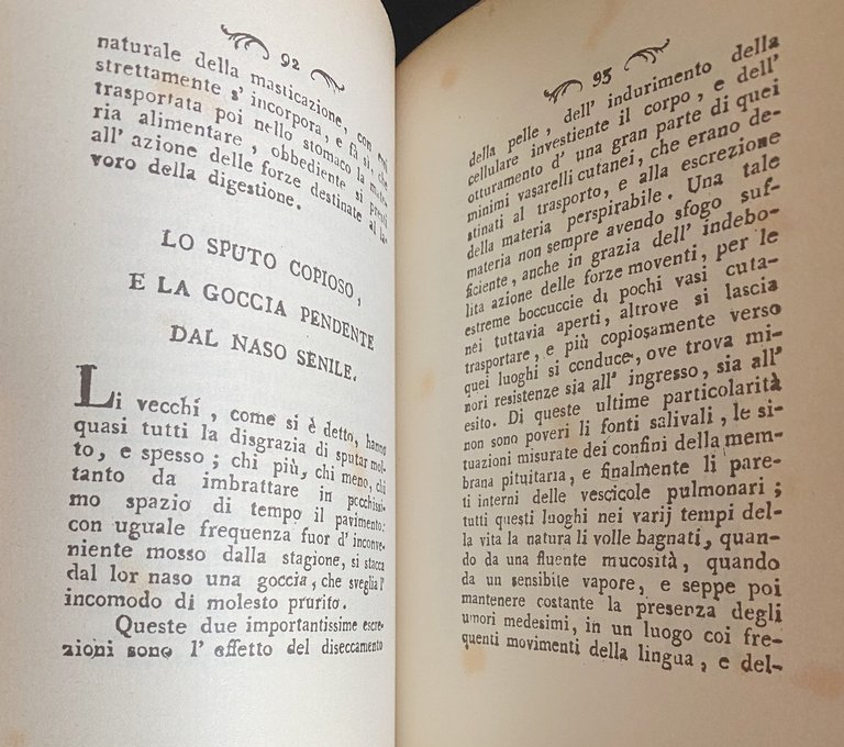LA VECCHIEZZA. TRATTATO DEL DOTTORE DOMENICO ANTONIO MANDINI