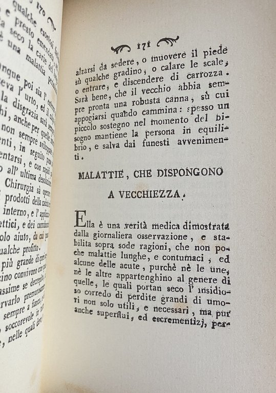LA VECCHIEZZA. TRATTATO DEL DOTTORE DOMENICO ANTONIO MANDINI