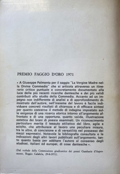 LA VERGINE MADRE NELLA DIVINA COMMEDIA
