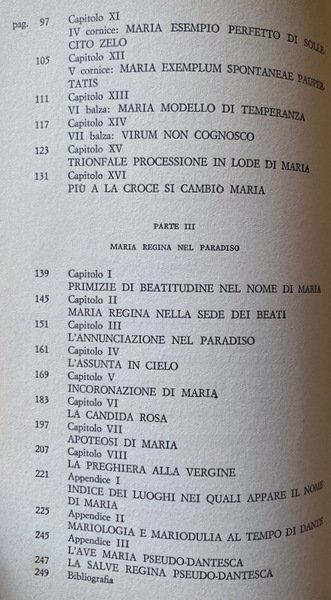 LA VERGINE MADRE NELLA DIVINA COMMEDIA
