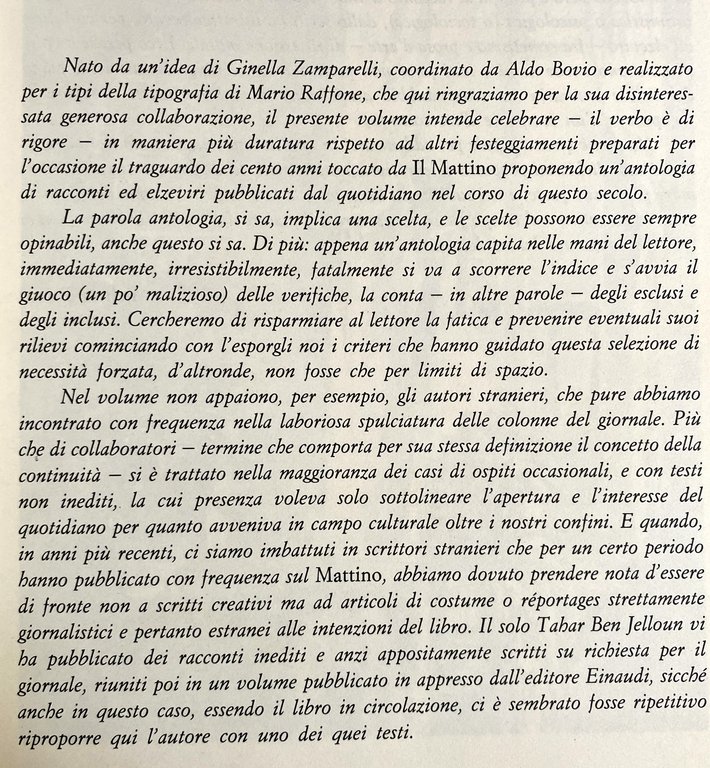 LA VESTE DI CRESPO. CENTO ANNI DI RACCONTI DA IL …