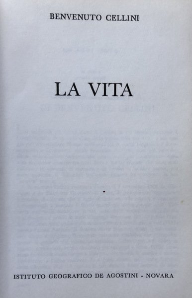 LA VITA. A CURA DI BRUNO MAIER