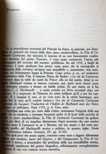 LA VITA DI CASTRUCCIO CASTRACANI DA LUCCA. EDIZIONE CRITICA A …