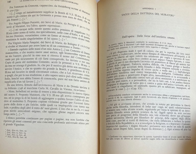 LA VITA DI LODOVICO ANTONIO MURATORI RICAVATA DAL SUO EPISTOLARIO …