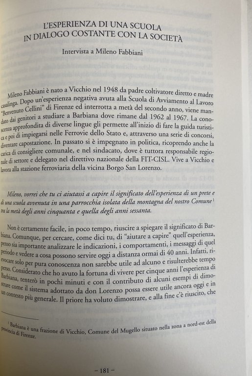 LASSÙ A BARBIANA IERI E OGGI. STUDI, INTERVENTI, TESTIMONIANZE SU … | Immagine Gallery 13