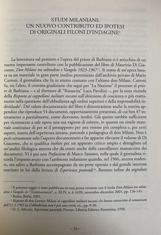 LASSÙ A BARBIANA IERI E OGGI. STUDI, INTERVENTI, TESTIMONIANZE SU … | Immagine Gallery 15