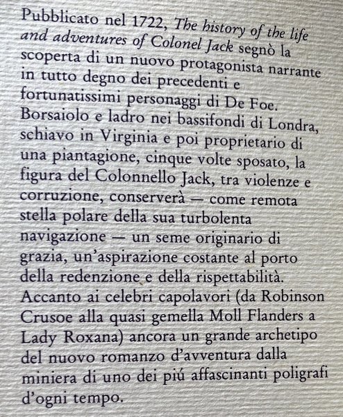 LE AVVENTURE DEL COLONNELLO JACK. A CURA DI PAOLO AMALFITANO