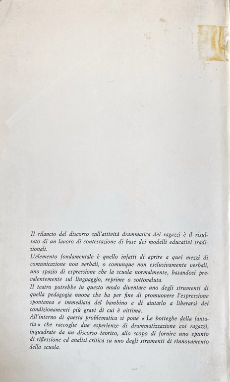 LE BOTTEGHE DELLA FANTASIA: INDAGINE SULLA TEATRALITÀ DEI RAGAZZI. Atti … | Immagine Gallery 5