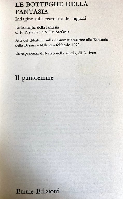 LE BOTTEGHE DELLA FANTASIA: INDAGINE SULLA TEATRALITÀ DEI RAGAZZI. Atti … | Immagine Gallery 6