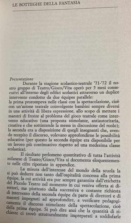 LE BOTTEGHE DELLA FANTASIA: INDAGINE SULLA TEATRALITÀ DEI RAGAZZI. Atti … | Immagine Gallery 7
