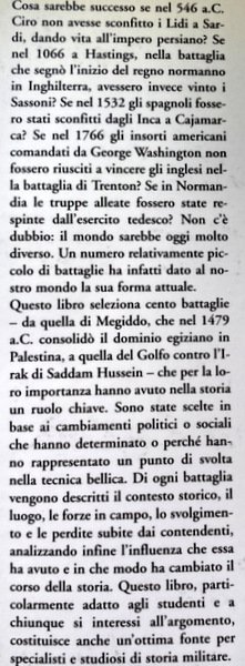 LE CENTO 100 BATTAGLIE CHE HANNO CAMBIATO LA STORIA