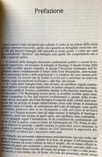 LE CENTO 100 BATTAGLIE CHE HANNO CAMBIATO LA STORIA