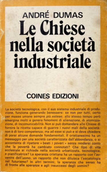 LE CHIESE NELLA SOCIETÀ INDUSTRIALE: PROSPETTIVA E PROFEZIA